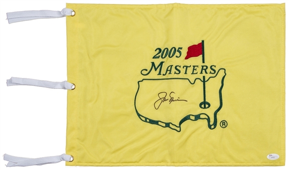 2005 Jack Nicklaus Signed Masters Flag (JSA)